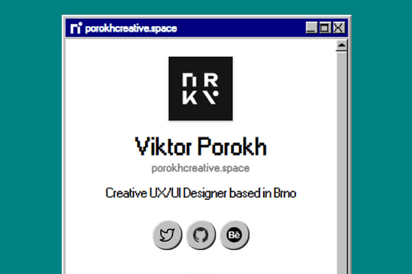 Windows 95 themed link tree