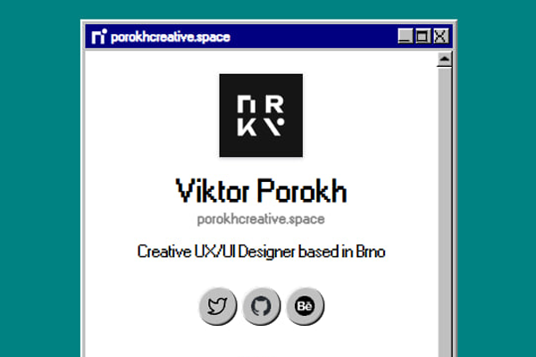 Windows 95 themed link tree